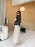 Elegant Women Button Down Blouse With Skirt Sets